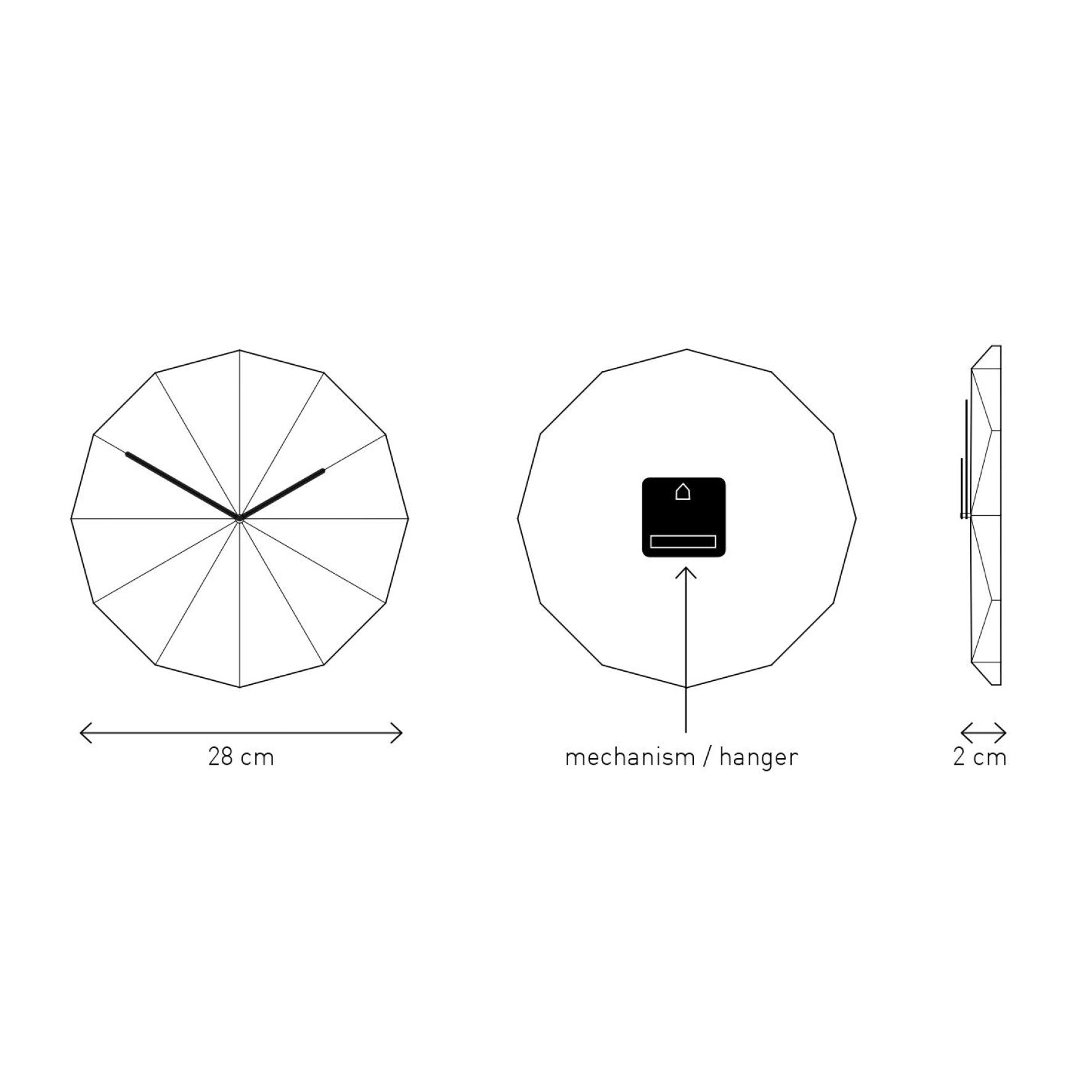 Delta Clock White – LAWA DESIGN