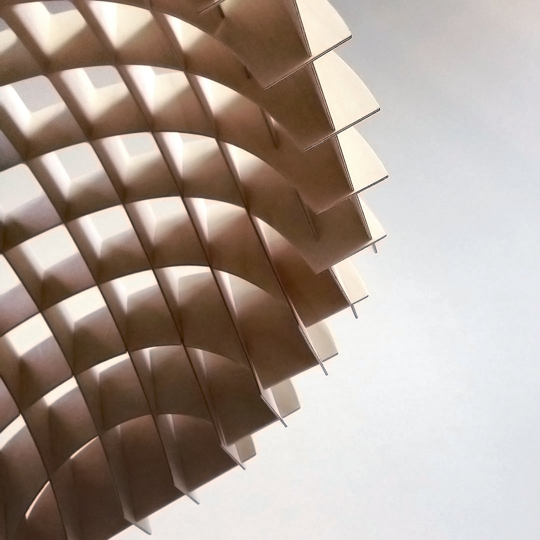 Ceiling Light Fixtures - Arc Pendant Plywood