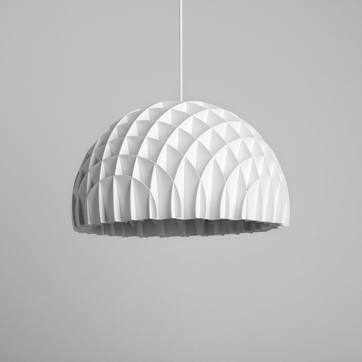 Ceiling Light Fixtures - Arc Pendant White