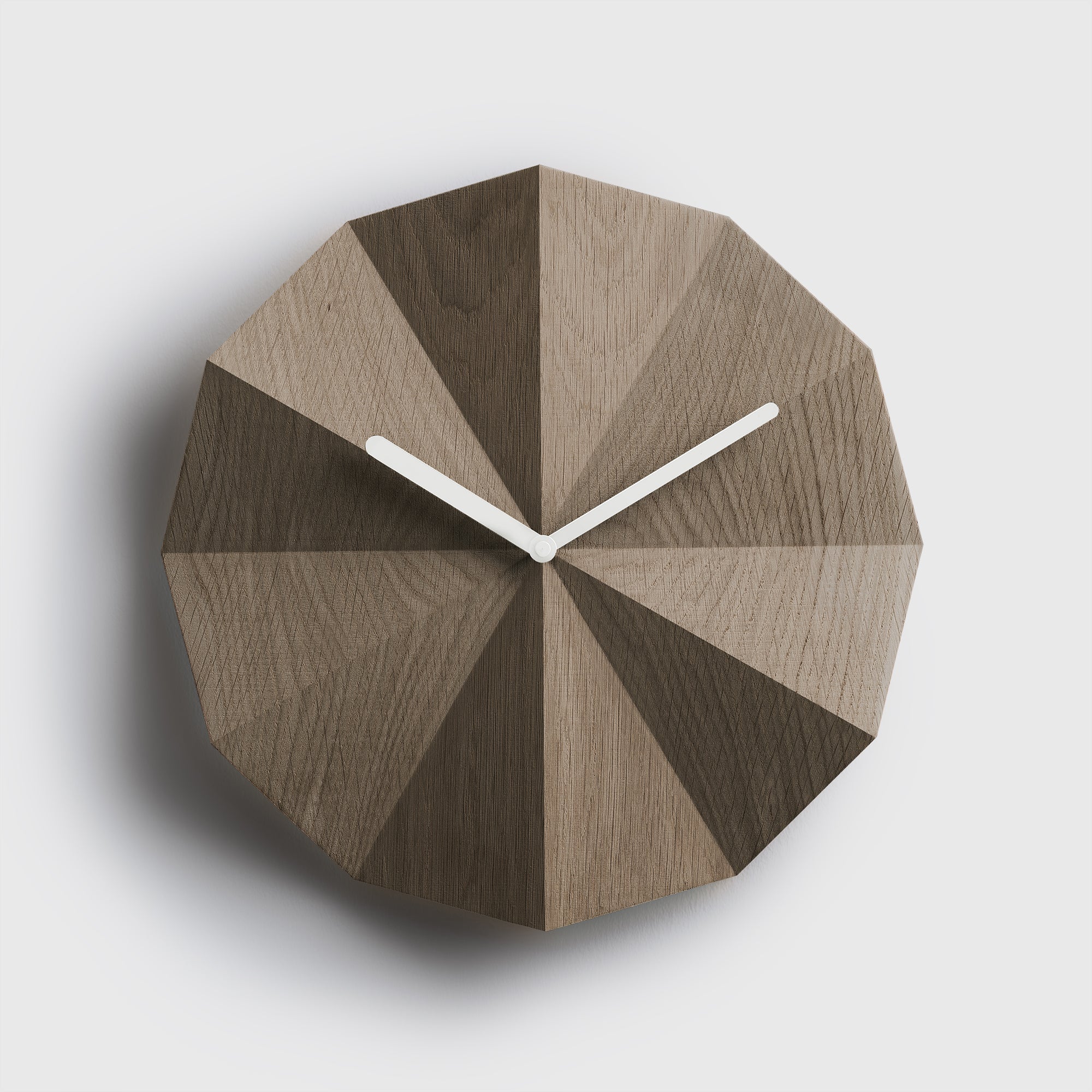 Delta Clock Smoked Oak