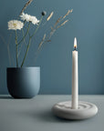 Wavy Candle Holder White