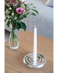 Wavy Candle Holder Chrome