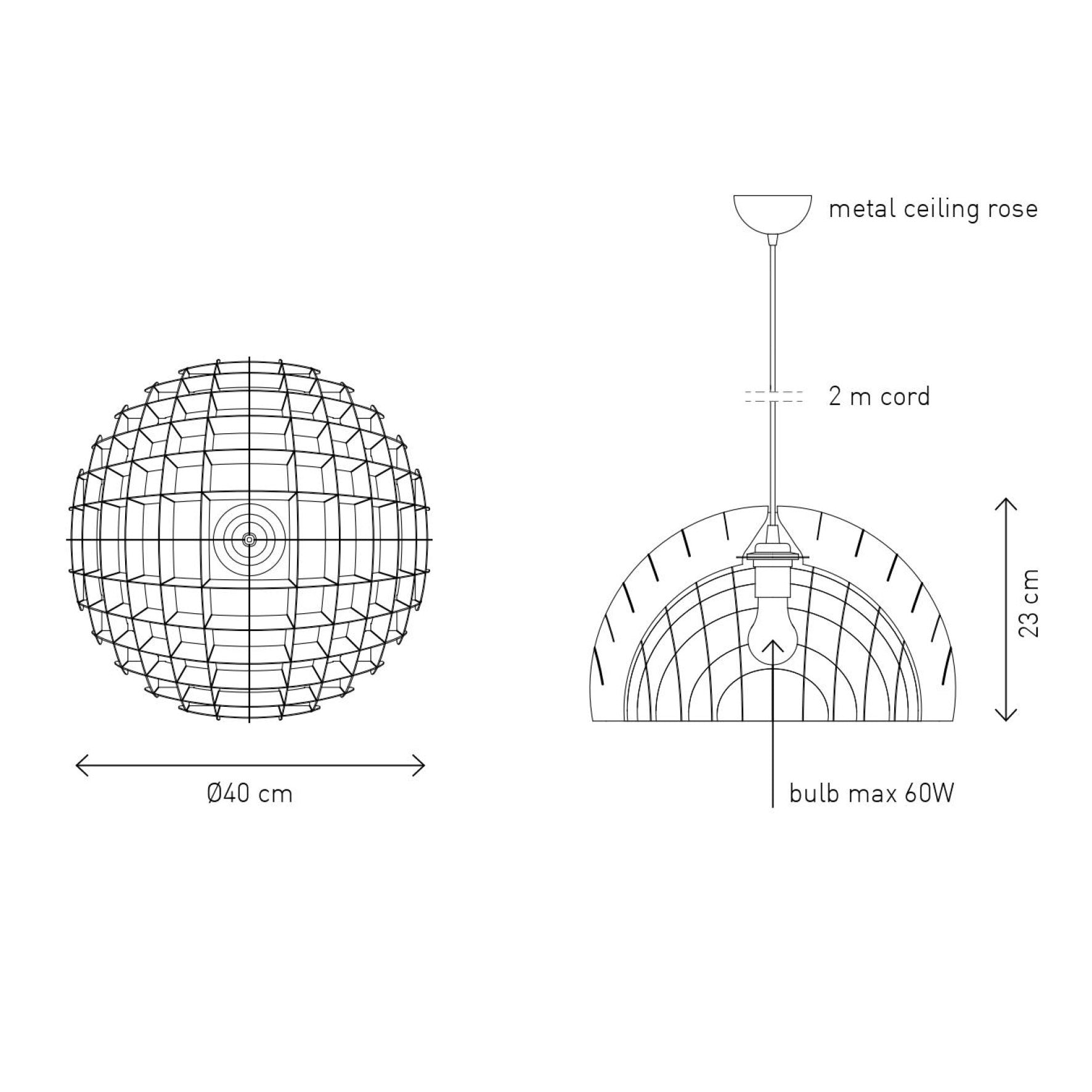 Arc Pendant - White - LAWA DESIGN