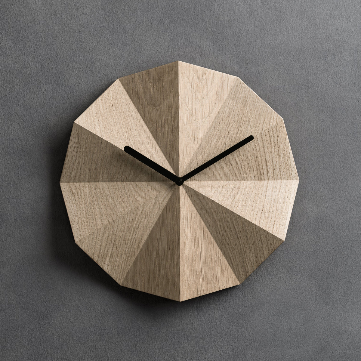 Clock Delta Delta Clock Oak – LAWA DESIGN